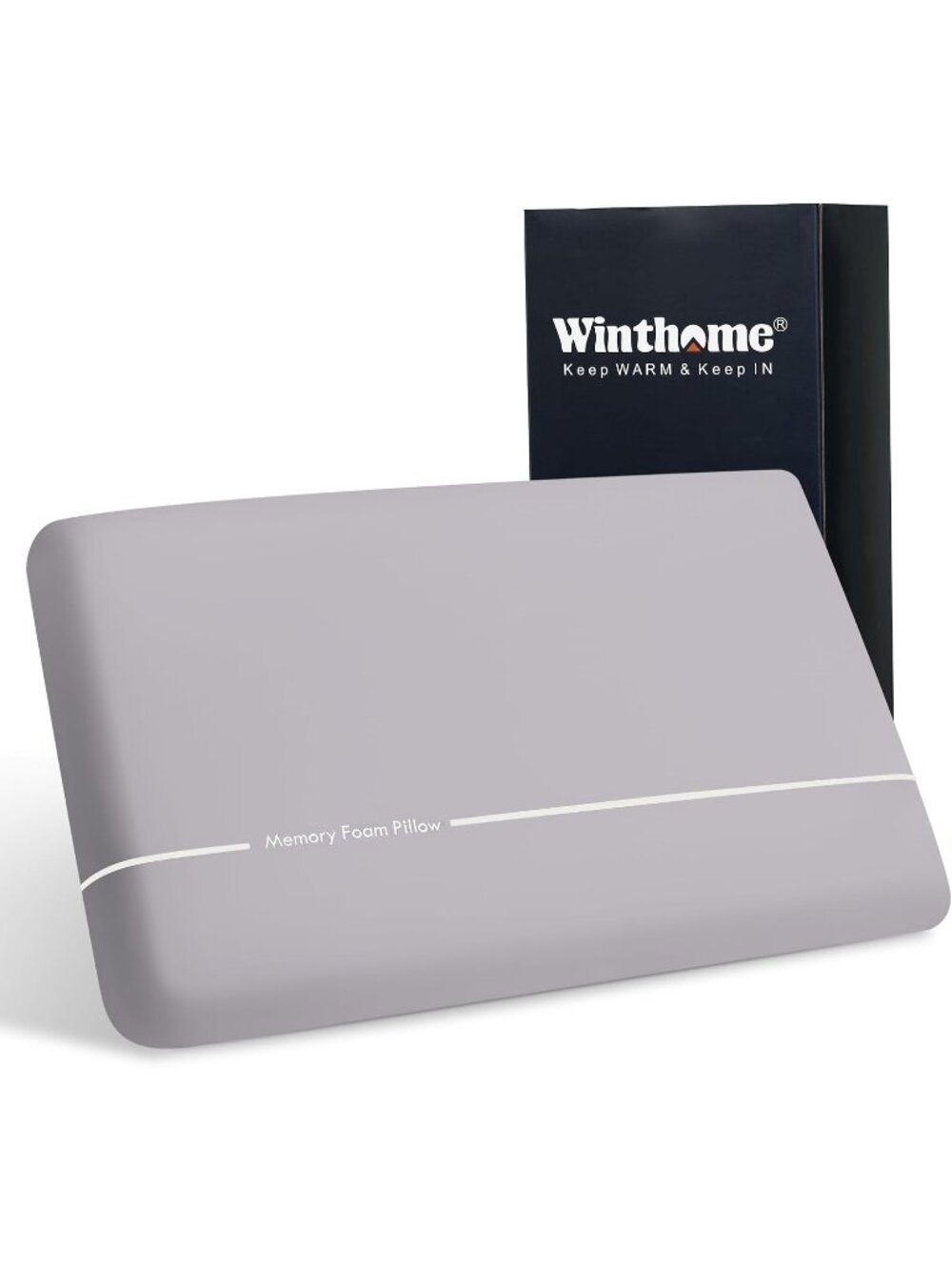 〽️Double Sided Memory Foam Pillow Soft Firm Neck Support Bedding Washable Cover